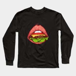 Lips-burger Long Sleeve T-Shirt